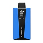 Un appareil de vapotage bleu et noir étiqueté " BANG KING 30K PRO " avec la saveur " BLUEBERRY ICE "."