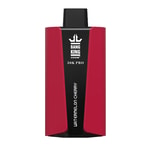 Un appareil de vape rouge et noir étiqueté " BANG KING 30K PRO " avec la description de la saveur " WATERMELON CHERRY " sur le devant.