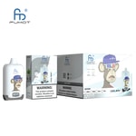 Fumot Digital Box Vape-Verpackung mit Comic-Affengrafik, "Cool Mint"-Geschmack, 12.000 Zügen und Nikotin-Warnhinweis.