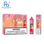 Packaging and product of FUMOT brand Dragon Fruit flavored disposable vape with 15,000 puffs and a nicotine warning label.