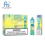 Packaging and product image of Fumot vape device featuring a cartoon monkey wearing a hat, labeled "15000 puffs" with "Kiwi Passion Fruit Guava" flavor and nicotine warning text.