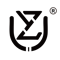 Stylizowane czarne geometryczne logo przypominające litery "LZ" umieszczone w niepełnym półkolu z symbolem zarejestrowanego znaku towarowego w prawym górnym rogu.