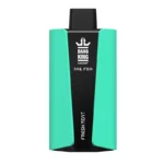 Un appareil de vape bleu sarcelle et noir étiqueté " BANG KING 30K PRO " avec " FRESH MINT " écrit sur le devant.