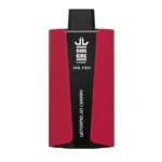 Un appareil de vape rouge et noir étiqueté " BANG KING 30K PRO " avec la description de la saveur " WATERMELON CHERRY " sur le devant.
