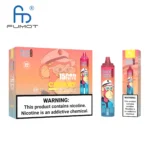 Fumot Tornado 15000 Puffs disposable vape in cherry flavor, featuring a cartoon monkey design, with warning labels about nicotine addiction.