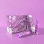 A purple VOPK White Mamba vape box featuring 10 disposable vapes, labeled with 15000 puffs and shisha hookah flavor, displayed with warning labels and one vape positioned outside the box.