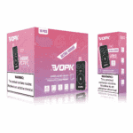 Packaging for VOPK Ultra 40000 disposable vape featuring grape berry burst and pear apple raspberry flavors, with a "40,000 puffs" claim and a nicotine warning label stating, "Nicotine is an addictive chemical."