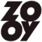 Stylized black text forming the word 'Zoo', with the two 'o' letters placed in a diagonal pattern and the 'z' and 'y' mirrored vertically.