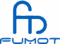 Blue FUMOT logo featuring stylized lowercase letters 'f' and 'd' forming a geometric design, with the word 'FUMOT' written below in a rounded font.