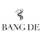 Logo featuring stylized lines forming the letter 'B' above the text 'BANG DE' in bold uppercase letters on a black background.